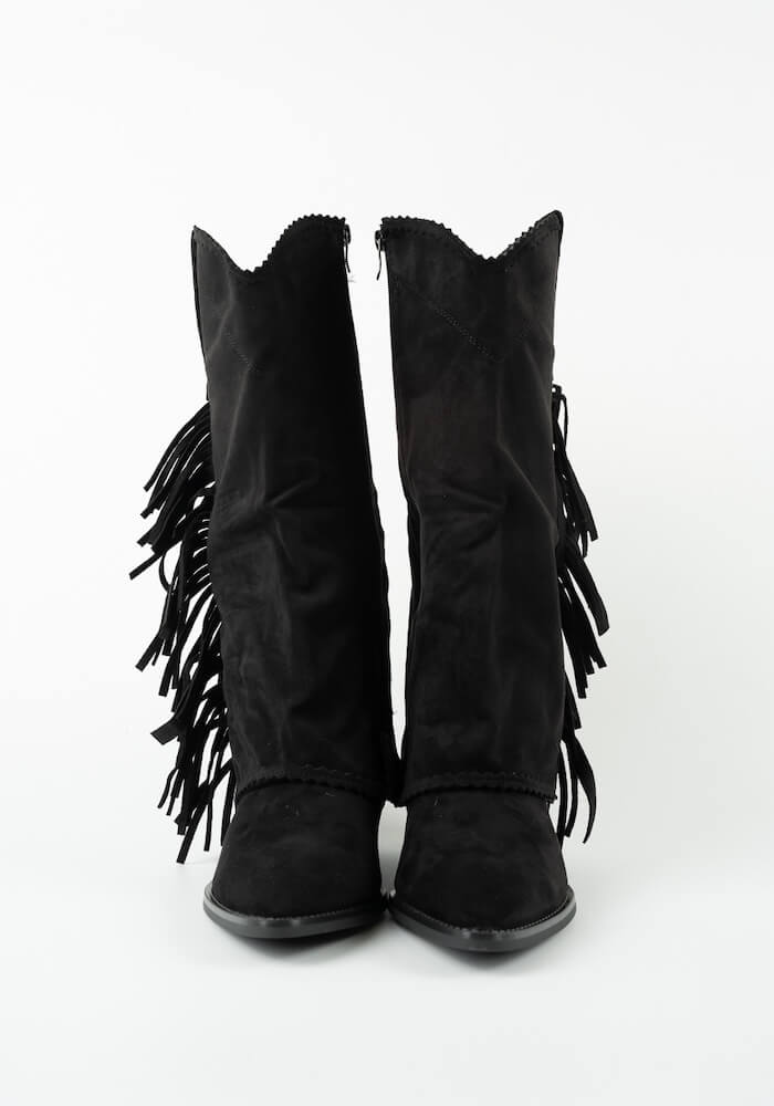 Γυναικεία Μποτα Μαυρη Suede κωδ:1152