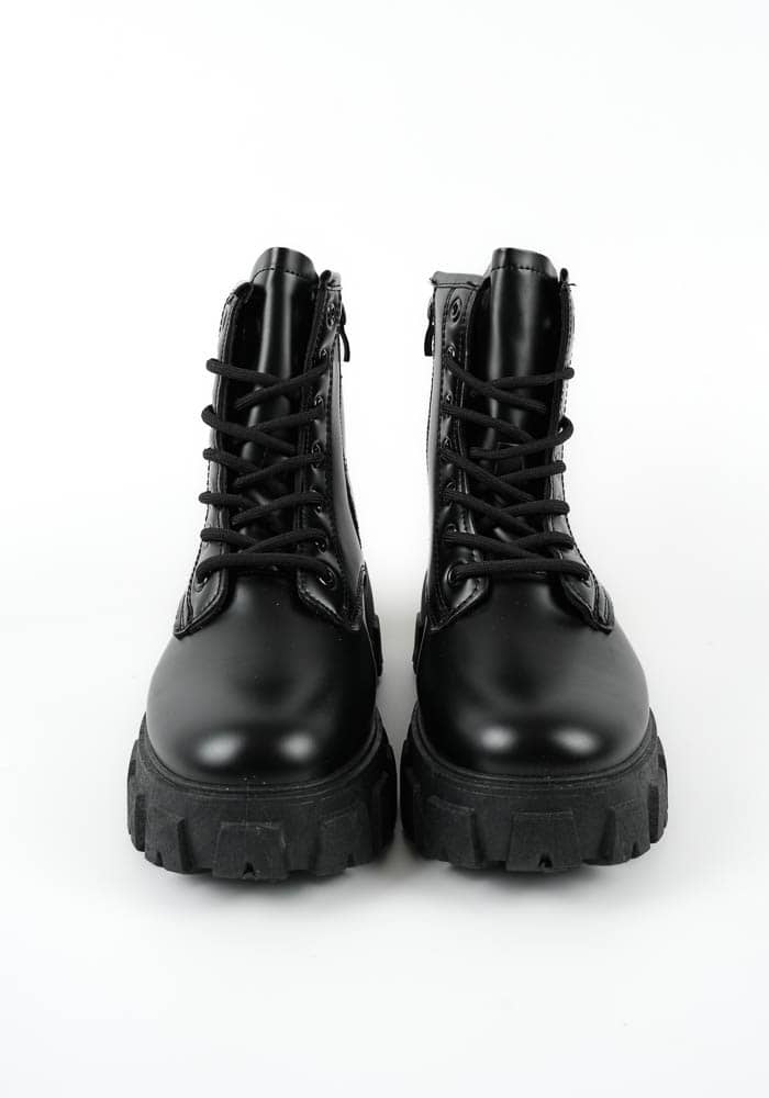 Γυναικείο Μποτακι Μαυρο Δερματίνη κωδ:2188