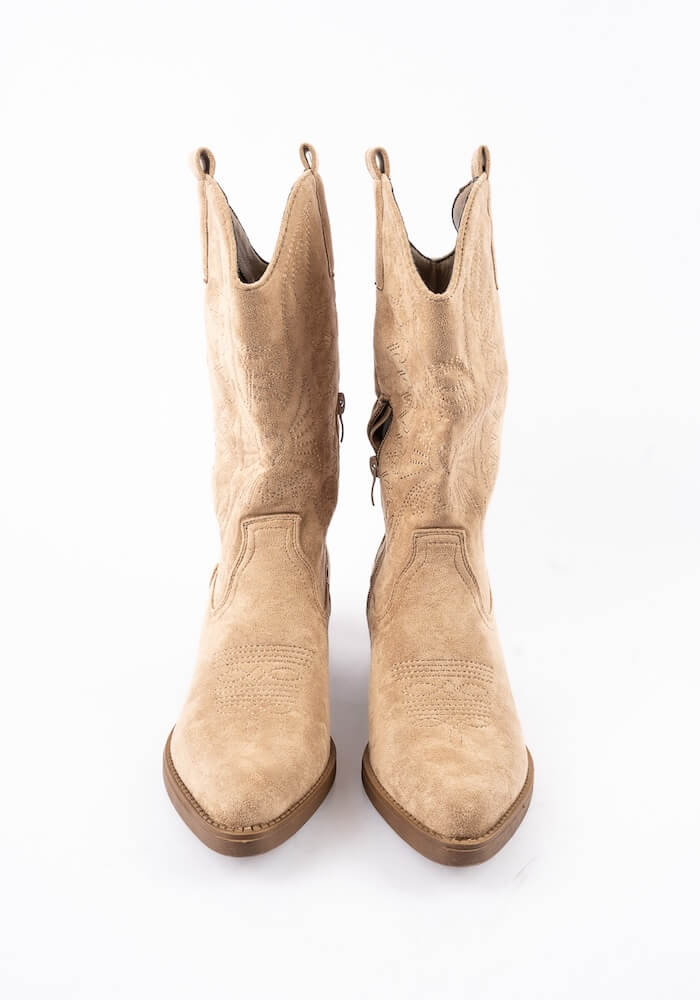 Γυναικεία Μπότα Χακι κωδ:301-A32-SUEDE