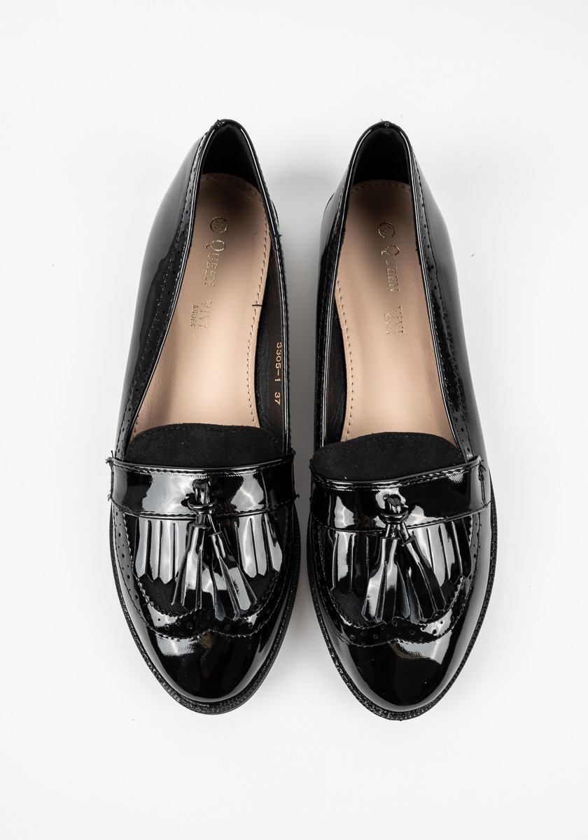 Γυναικείο Loafer Μαυρο Δερματίνη κωδ:3305-1