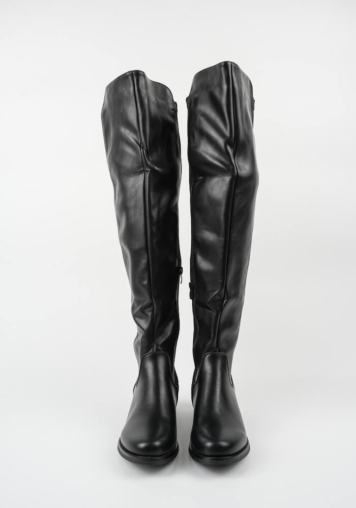 Γυναικεία Μποτα Μαυρη Δερματινη κωδ:85-17