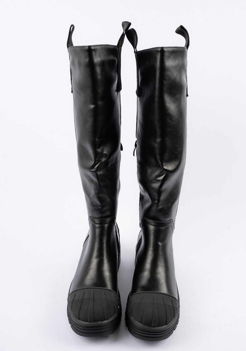 Γυναικεία Μποτα Μαυρη Δερματινη κωδ:9050 