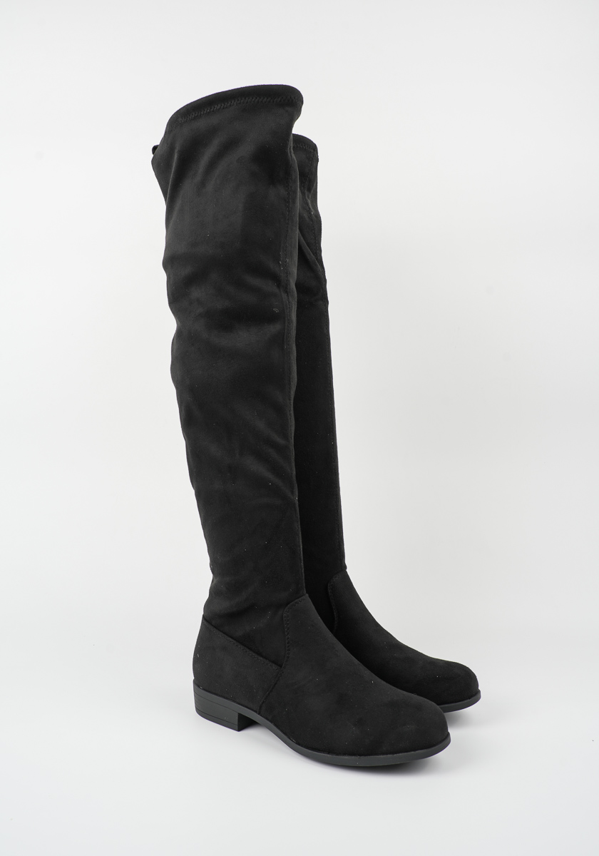 Γυναικεία Μπότα Μαύρη Suede κωδ:CH1980