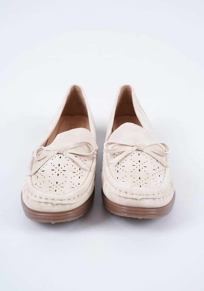Γυναικείο Μοκασινι Μπεζ Suede κωδ:Z7-CC7891-03
