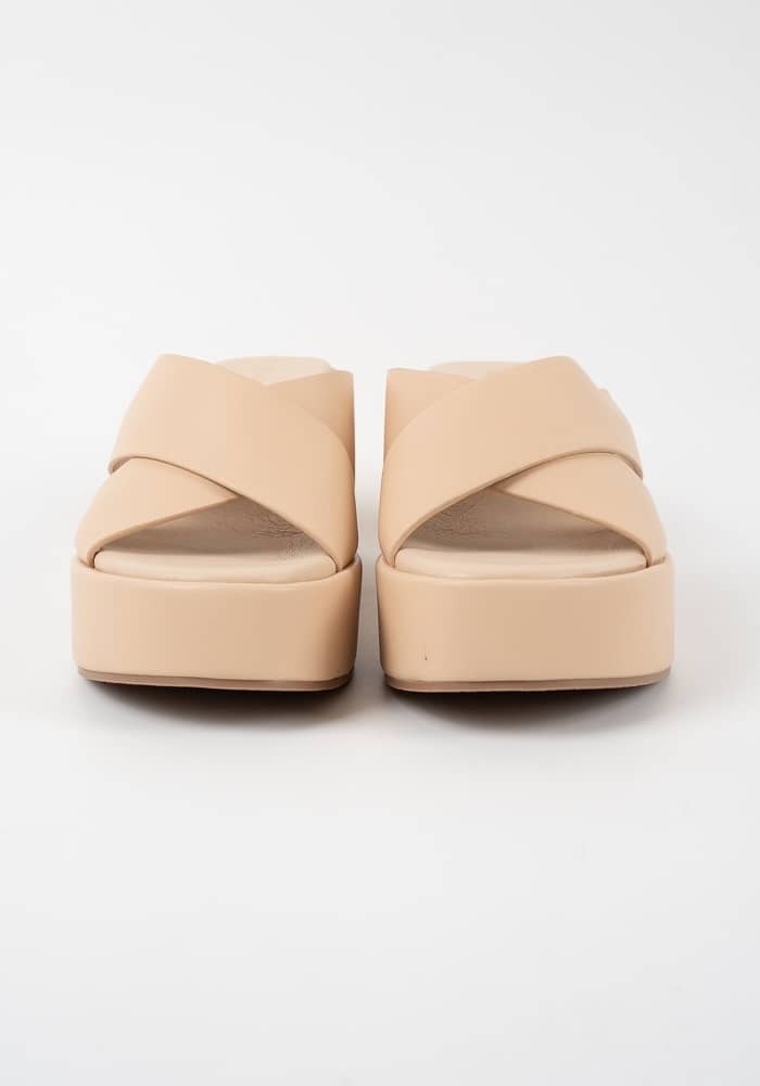 Γυναικειο Flatform Μπεζ κωδ:J9833