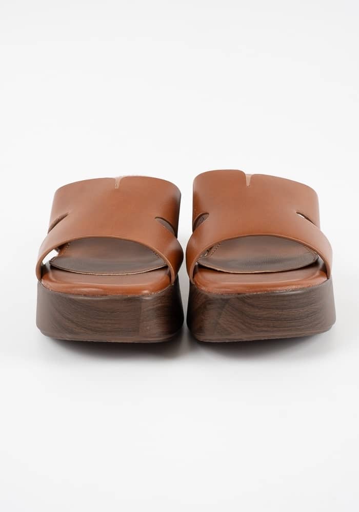 Γυναικειο Flatform Καμελ κωδ:OL-57