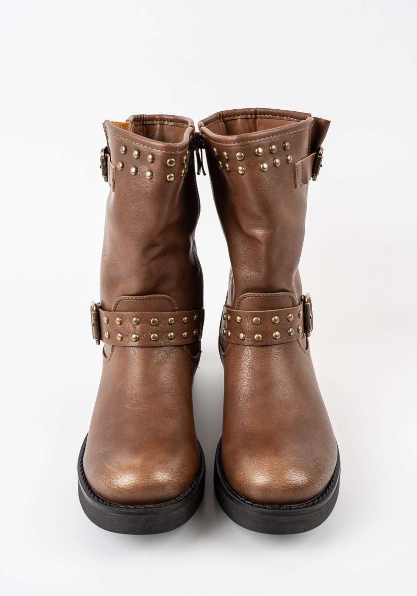 Γυναικείο Μποτάκι Καμελ κωδ:JW218