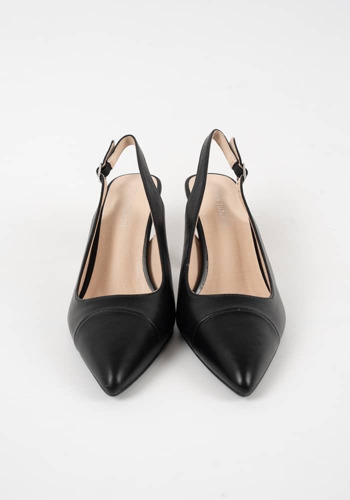 Γυναικεία Γόβα Μαυρο Δερματινη κωδ:BYJL-025