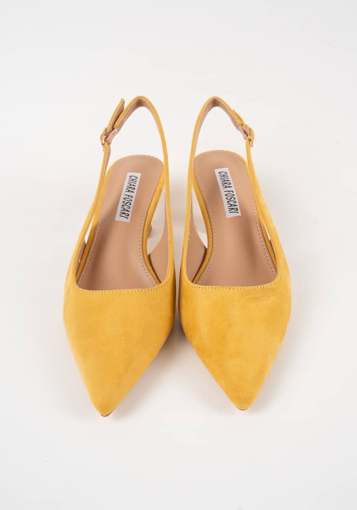 Γυναικεία Γόβα Κιτρινο Δερματινη κωδ: