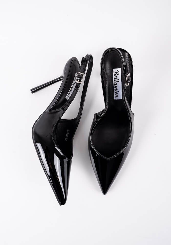 Γυναικεία Γόβα Μαυρο Δερματίνη κωδ:LT006