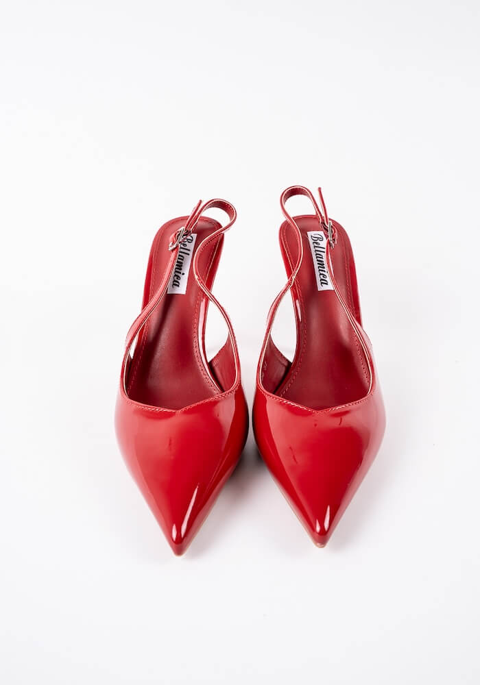 Γυναικεία Γόβα Κοκκινο Δερματίνη κωδ:LT006