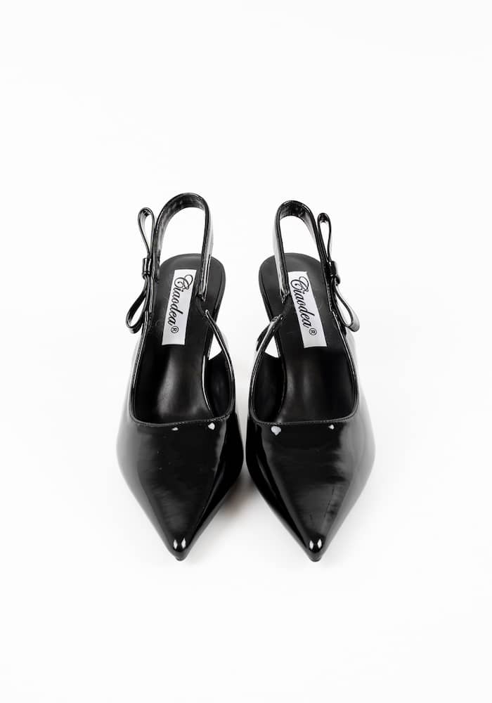 Γυναικεία Γόβα Μαυρη Δερματινη κωδ:2N7-L2595-12