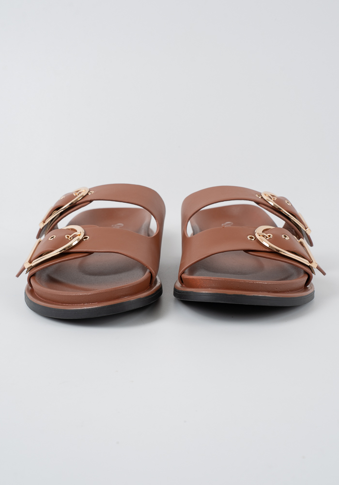 Γυναικειο Flatform Καμελ Δερματινη κωδ:1-828