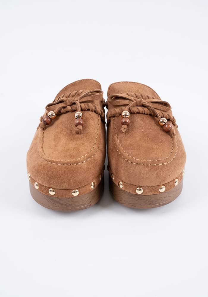 Γυναικείο Clogs Κάμελ κωδ:9831