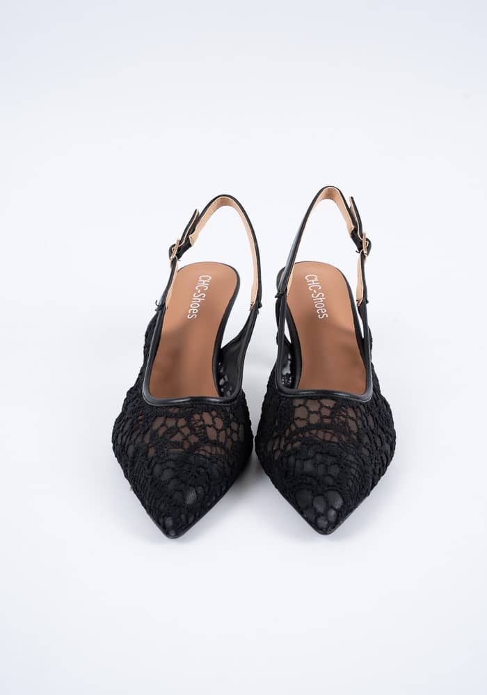 Γυναικεία Γόβα Μαύρη Δερματίνη κωδ:CHC562