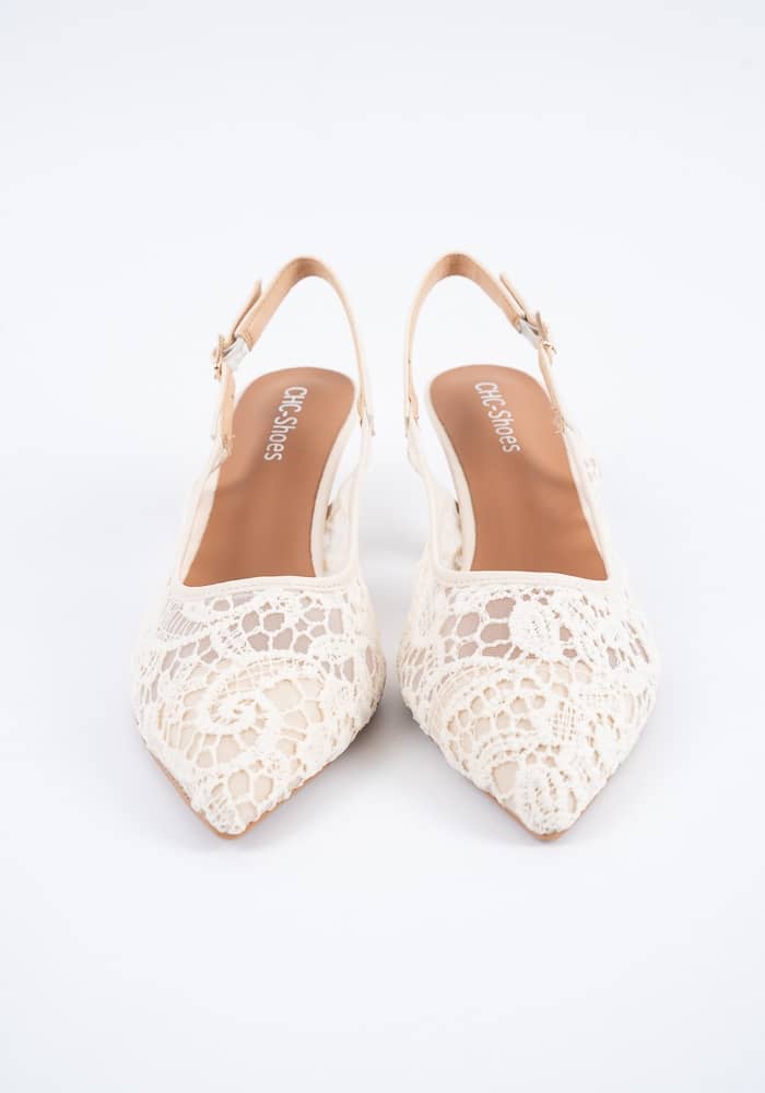 Γυναικεία Γόβα Μπεζ Δερματίνη κωδ:CHC562