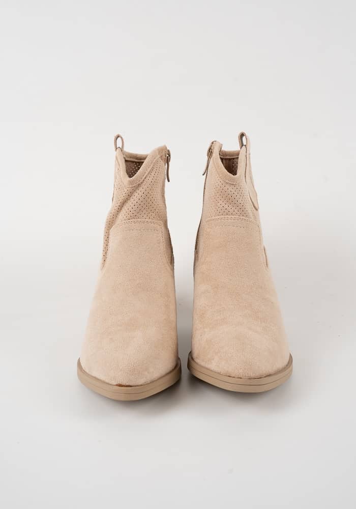 Γυναικείο Μποτακι Μπεζ Suede κωδ:JH22-33