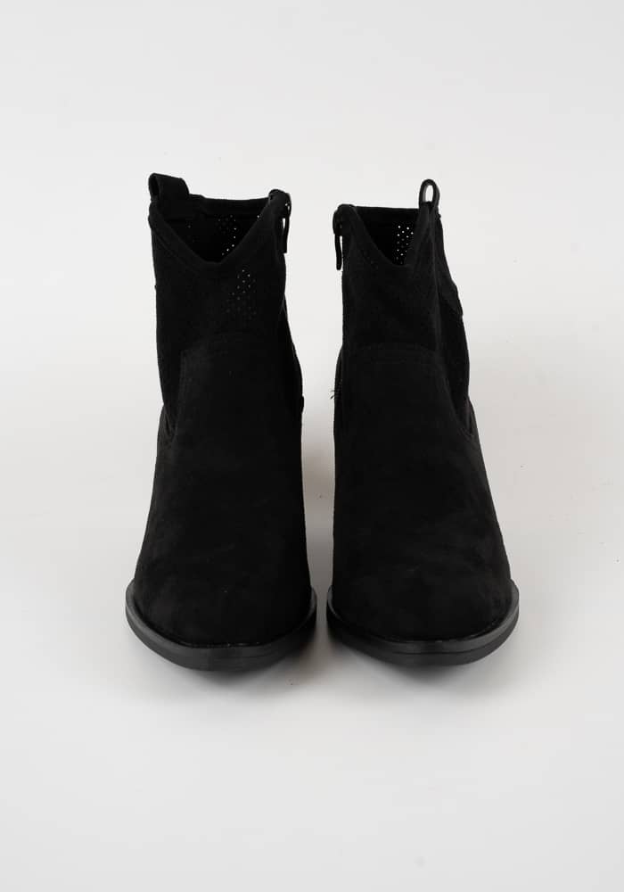 Γυναικείο Μποτακι Μαυρο Suede κωδ:JH22-33