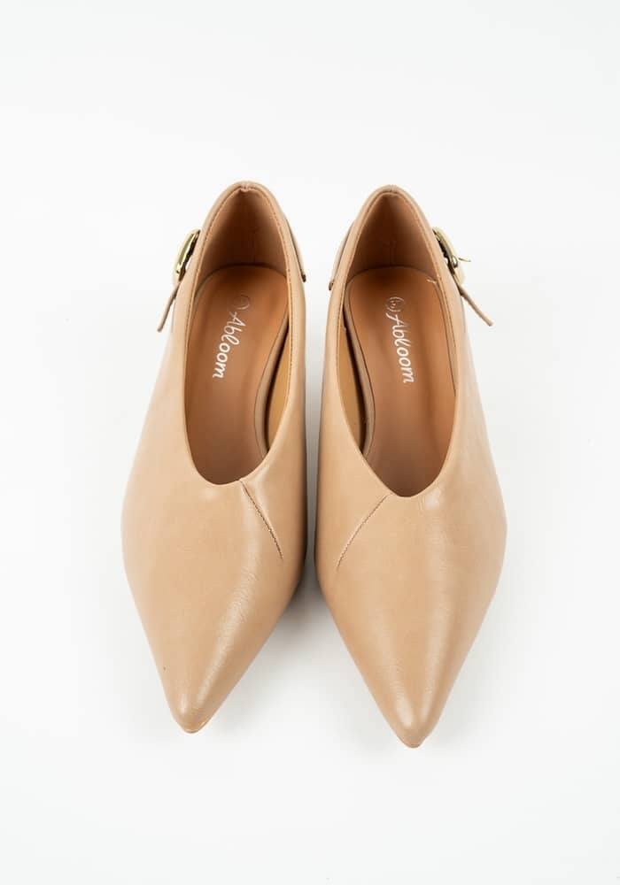 Γυναικεία Γόβα Χακι Δερματινη κωδ:L6-71-1