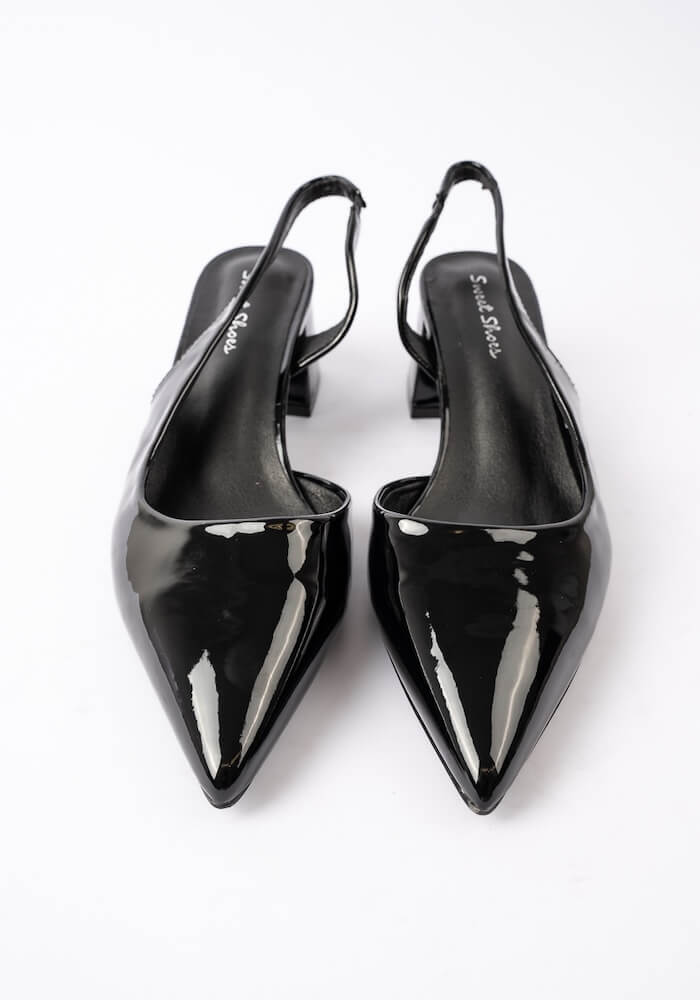 Γυναικεία Γόβα Μαυρη Δερματινη κωδ:LY7947-1