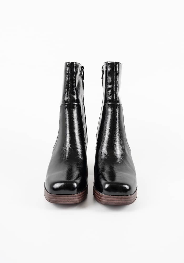 Γυναικείο Μποτάκι με τακούνι Μαυρο κωδ:QT07-30