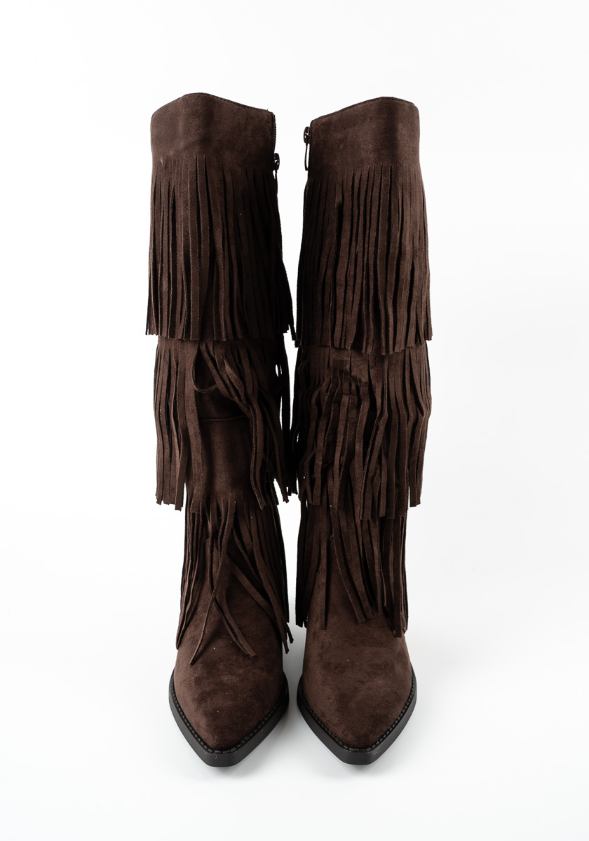 Γυναικεία Μποτα Καφε κωδ:RXJ-308