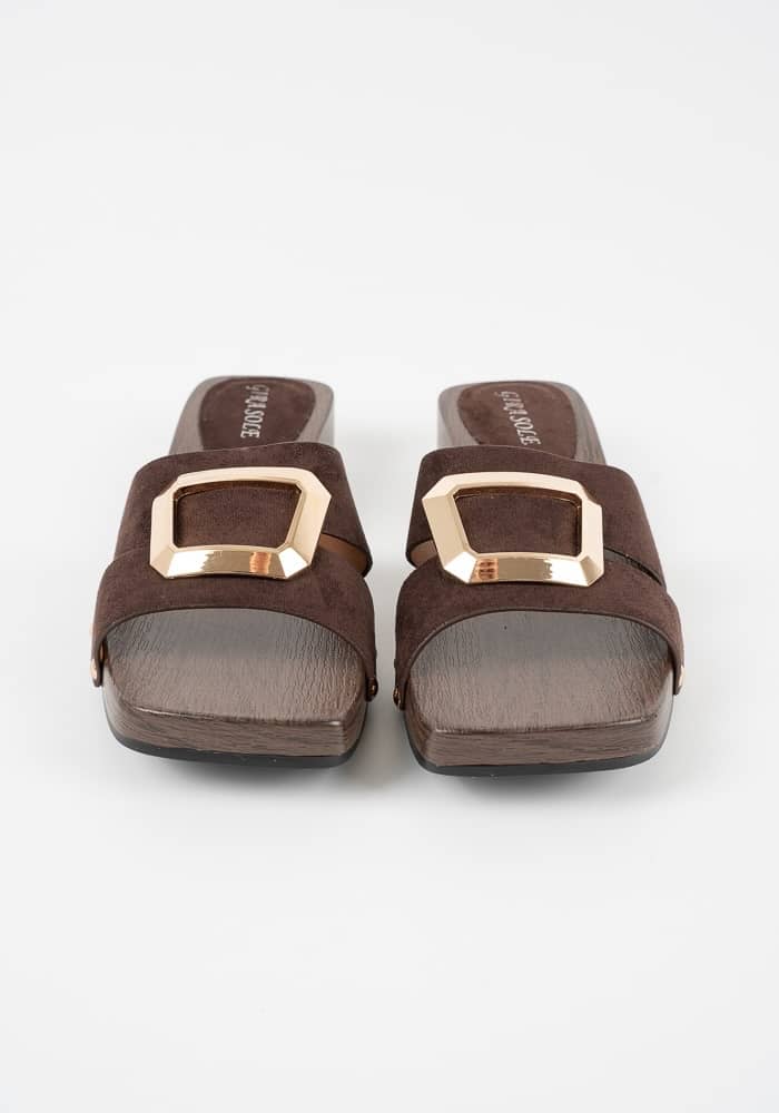 Γυναικείο Clogs Καφέ κωδ:TH-85