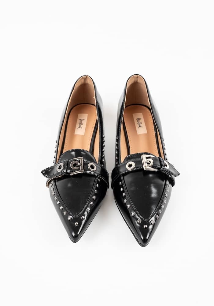 Γυναικεία Γόβα Μαυρη Δερματινη κωδ:VB58319