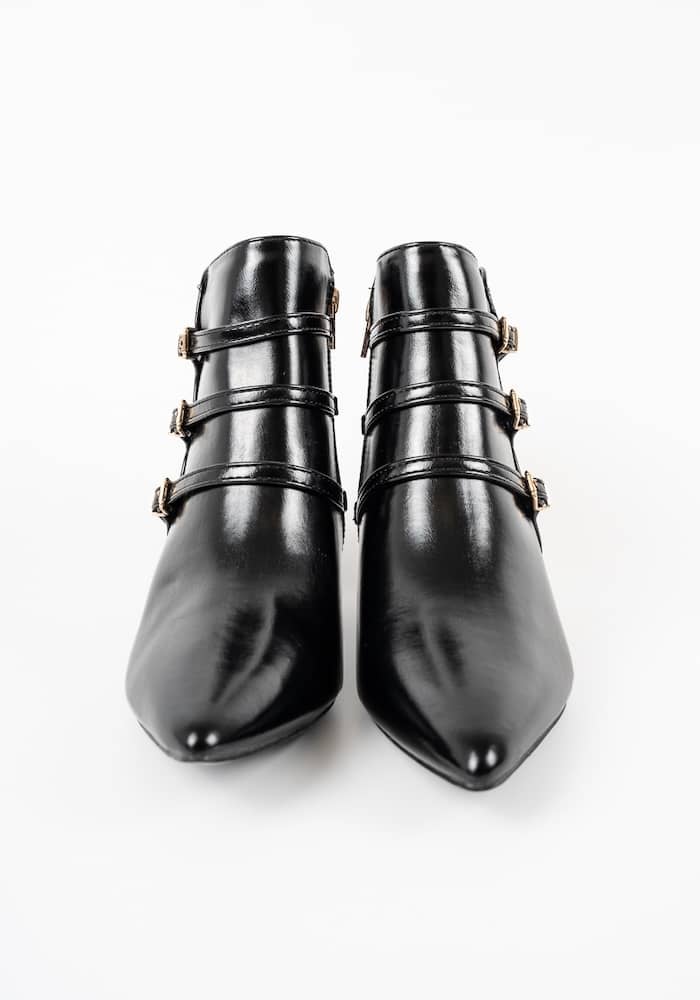 Γυναικείο Μποτάκι με τακούνι Μαυρο κωδ:VB58322