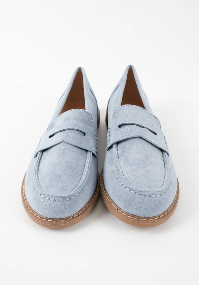 Γυναικείο Μοκασινι Μπλε Suede κωδ:VB67322