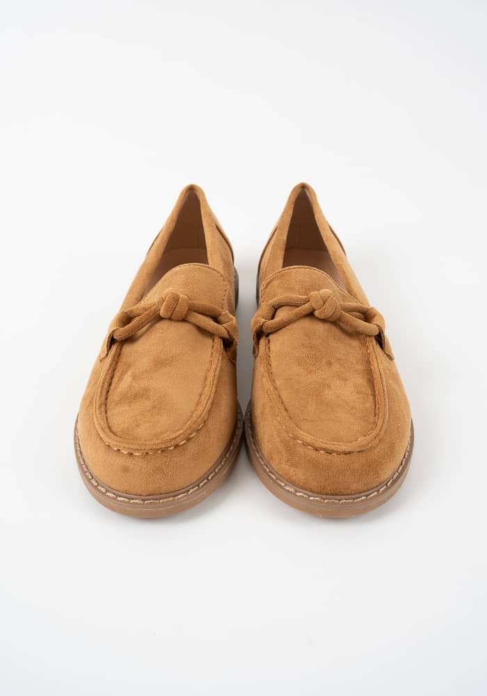 Γυναικείο Μοκασινι Καμελ Suede κωδ:VB67323