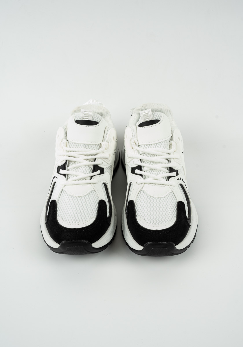 Γυναικείο Αθλητικό Παπούτσι Ασπρο/Μαυρο κωδ:W6712-1